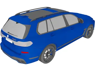 BMW X7 M60i (2023) 3D Model