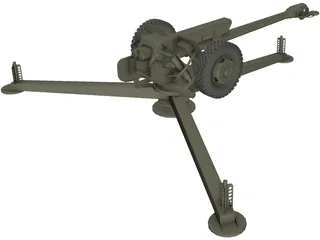 D-30 USSR Howitzer 3D Model