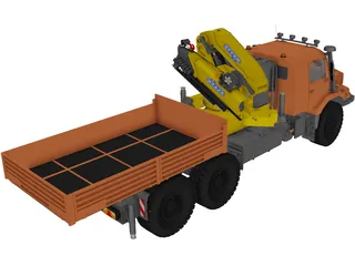 Mercedes-Benz Zetros 6x6 Sattel 3D Model