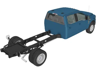 Ford F-550 Super Duty Crew Cab (2020) 3D Model