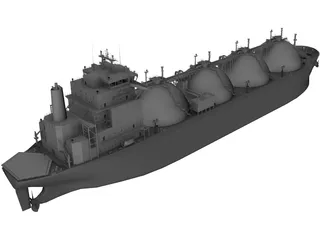 LNG Ship 3D Model