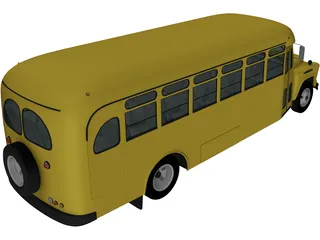 Chevrolet 6700 School Bus (1955) 3D Model