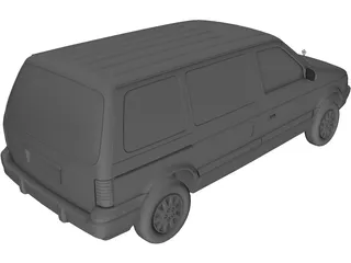 Dodge Caravan (1991) 3D Model