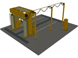 Car Wash 3D Model