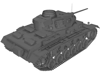 Panzer 3D Model