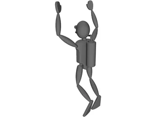 Scuba Diver Toy 3D Model