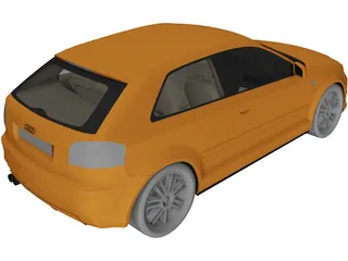 Audi S3 3D Model