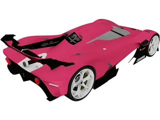 Alfa Romeo 8C-R Tazio (2020) 3D Model