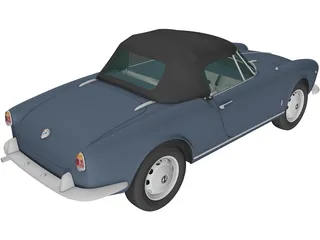 Alfa Romeo Giulietta 750 Spider (1955) 3D Model