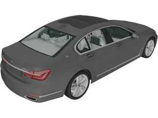BMW 740Le [G12] (2015) 3D Model