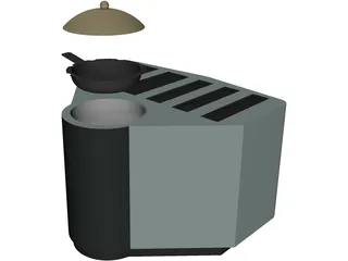 Modern Toaster 3D Model