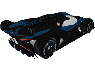 Bugatti Bolide Concept (2020) 3D Model