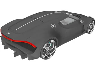 Bugatti La Voiture Noire (2019) 3D Model