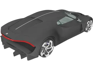 Bugatti La Voiture Noire (2019) 3D Model