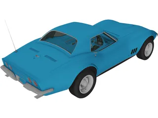Chevrolet Corvette Convertible (1968) 3D Model
