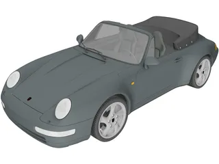 Porsche 911 Carrera Cabrio (1994) 3D Model