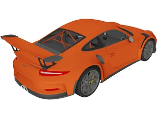 Porsche 911 GT3 RS (2016) 3D Model