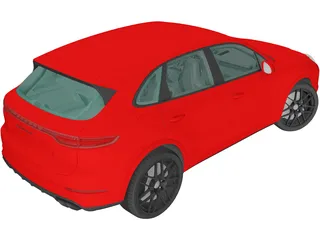 Porsche Cayenne Turbo (2018) 3D Model