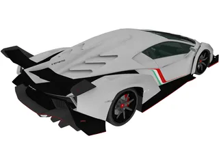 Lamborghini Veneno LP750-4 (2013) 3D Model