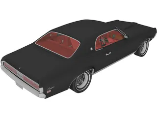 Mercury Cougar XR-7 (1969) 3D Model