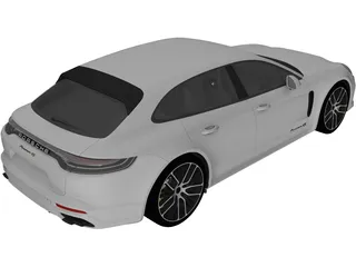 Porsche Panamera 4 E-Hybrid Sport Turismo (2021) 3D Model