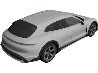 Porsche Taycan 4S Cross Turismo (2021) 3D Model
