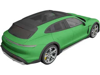 Porsche Taycan Turbo S Cross Turismo (2021) 3D Model