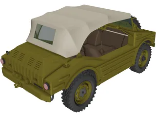 Porsche 597 Jagdwagen (1955) 3D Model