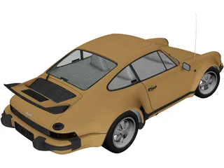Porsche 911 Turbo (1975) 3D Model