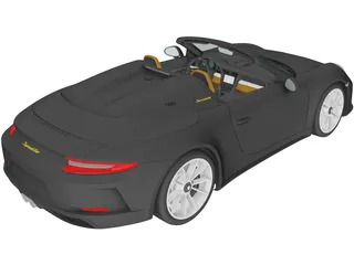 Porsche 911 Speedster Heritage (2019) 3D Model