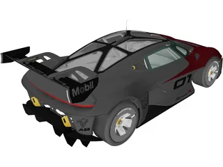 Porsche Mission R Concept (2021) 3D Model