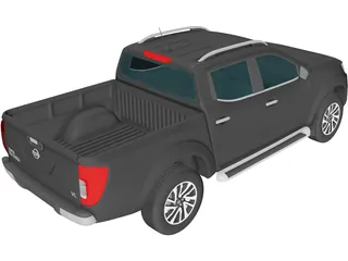 Nissan Navara Double Cab (2015) 3D Model