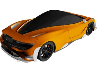 McLaren 765LT (2021) 3D Model