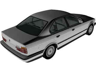 BMW 525i Sedan [E34] (1988) 3D Model