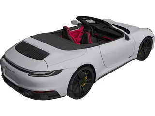 Porsche 911 Carrera GTS Convertible (2022) 3D Model