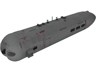 GUV-8700 Grenade Launcher Pod 3D Model