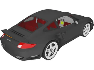 Porsche 911 Turbo (2007) 3D Model