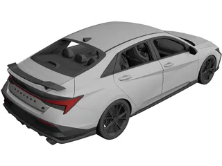 Hyundai Elantra N (2024) 3D Model