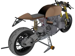 BMW R1100 Cafe Racer 3D Model