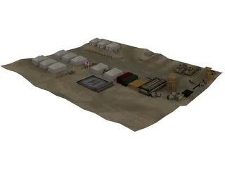 US Military Camp 3D Model