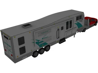 Ford F-350 Super Dually 3D Model