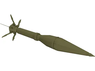 Instalaza Antitank Weapon 3D Model