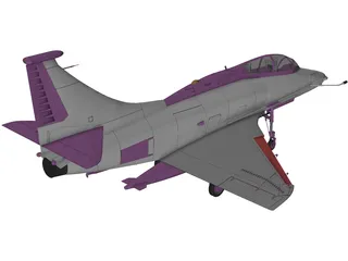 A-4 Skyhawk (Two Seat) 3D Model