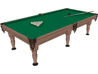 Billiard Table Rio 3D Model