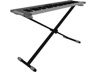 Synthesizer KORGX50 3D Model