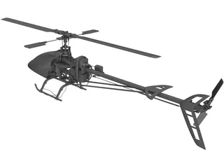 RC Helicopter 3D Model