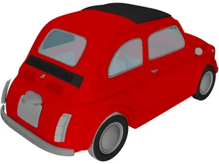 Fiat 500 3D Model