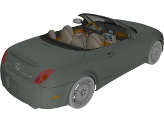 Lexus SC430 (2010) 3D Model