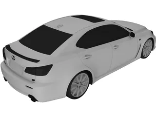 Lexus IS-F (2009) 3D Model
