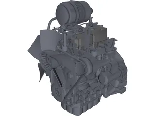 Isuzu 3CA1GZG01 Engine 3D Model